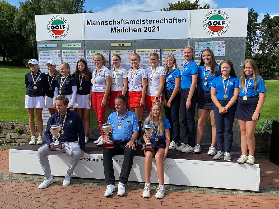 Sieger AK14: GC Hubbelrath, AK18: Düsseldorfer GC, AK 16: GC Hösel