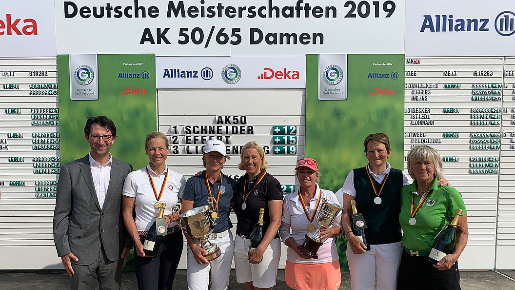 Die Medaillengewinner der Damen (Foto: Langer Sport Marketing)
