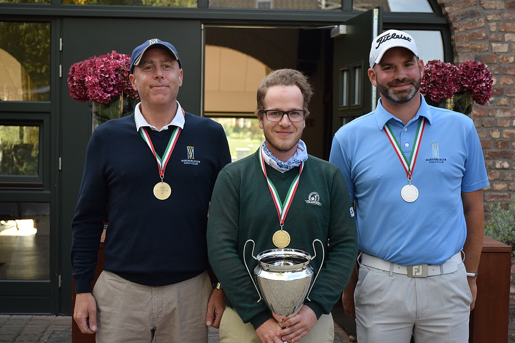 Michael Maletz, der Sieger Daniel Burhenne, Martin Ellsiepen
